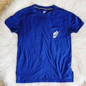 Nike || Blue Dry Fit Pocket Tee